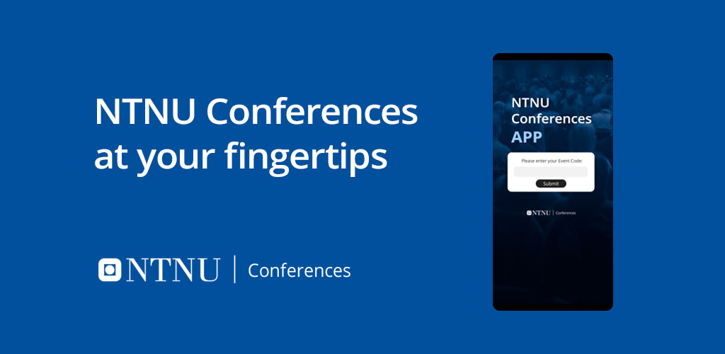 NTNU Conferences at your fingertips. Screenshot from NTNU Conferences app