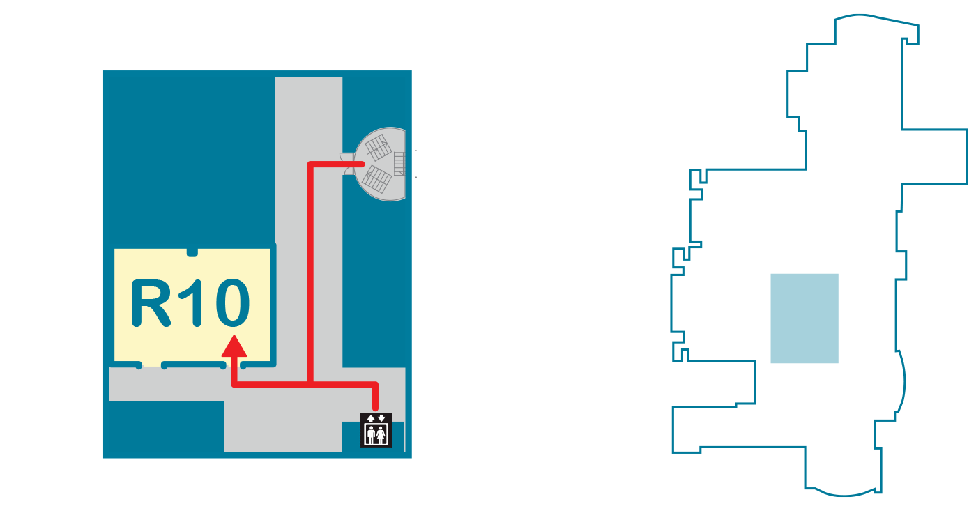 Kart som viser R10 i 5. etasje